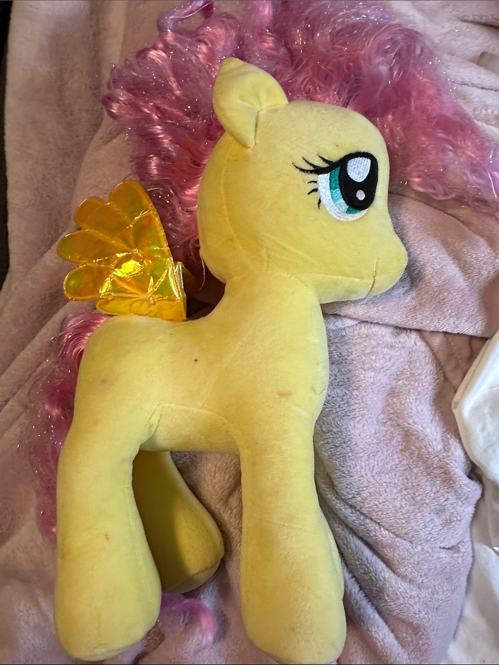 Fluttershy My Little Pony Plush 2000s Vintage Real Plush